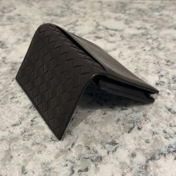 BOTTEGA VENETA INTRECCIATO CARD CASE- Dark Brown - Picture 8 of 10